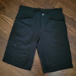 Men's Stretchy Patagonia Dark Midnight Gray Cay Nylon Fishing Shorts sz 32 EUC